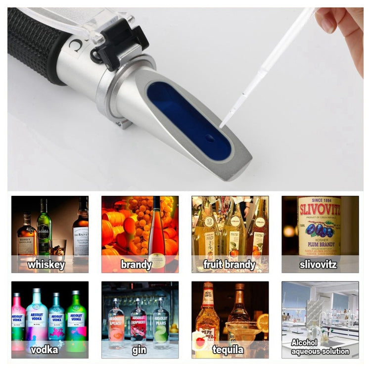 RZ116 Refractometer Alcohol Portable Automatic Digital Refractometer 0-80 Glycol Handheld Atc Brix Refractometer Beer Box - free shipping - PMC TechLife - Order now!
