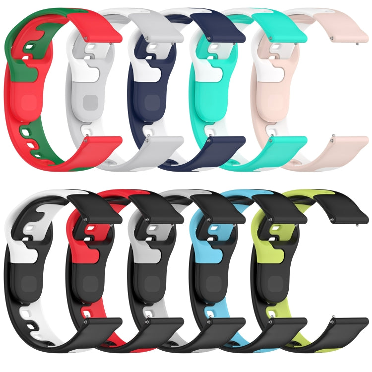 For Xiaomi MI Watch Color 22mm Double Color Silicone Watch Band(Black+Red) - free shipping - PMC TechLife - Order now!