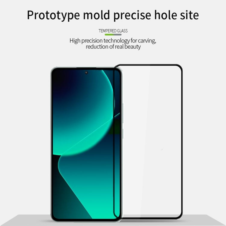 For Xiaomi 13T / 13T Pro PINWUYO 9H 3D  Full Screen Explosion-proof Tempered Glass Film(Black) -  by PINWUYO | Online Shopping South Africa | PMC TechLife | Buy Now Pay Later Mobicred