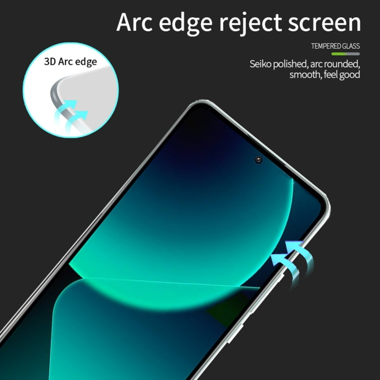 For Xiaomi 13T / 13T Pro PINWUYO 9H 3D  Full Screen Explosion-proof Tempered Glass Film(Black) -  by PINWUYO | Online Shopping South Africa | PMC TechLife | Buy Now Pay Later Mobicred