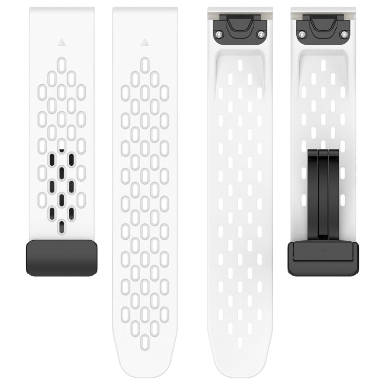 Compatible with Garmin Compatible witherunner 935 22mm Folding Buckle Hole Silicone Watch Band(Black) - free shipping - PMC TechLife - Order now!