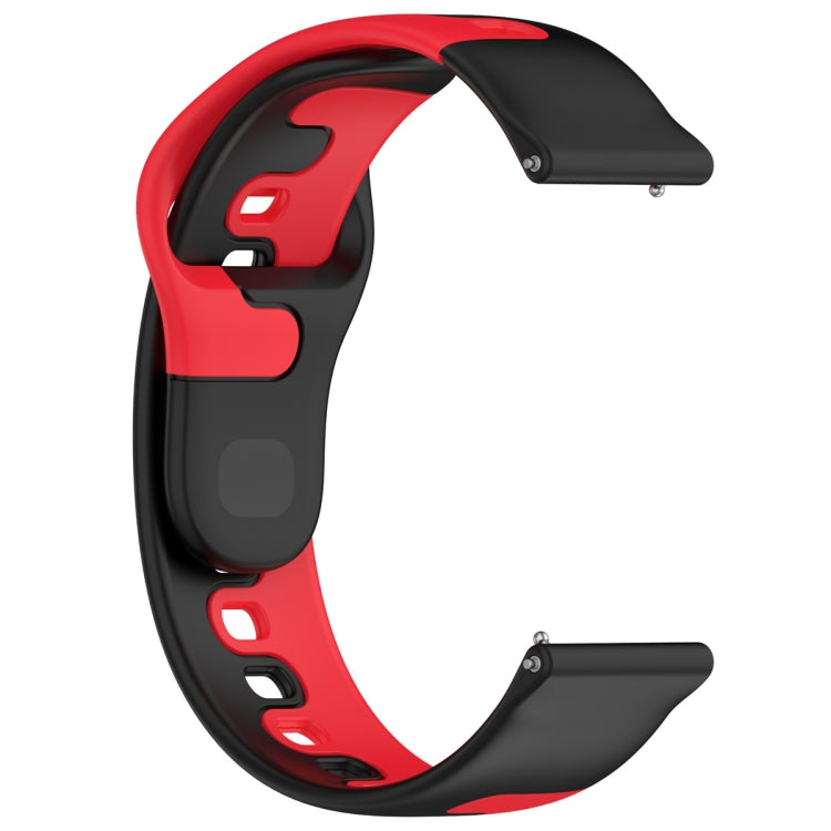 For Samsung Galaxy Watch3 41mm 20mm Double Color Silicone Watch Band(Black+Red) - free shipping - PMC TechLife - Order now!