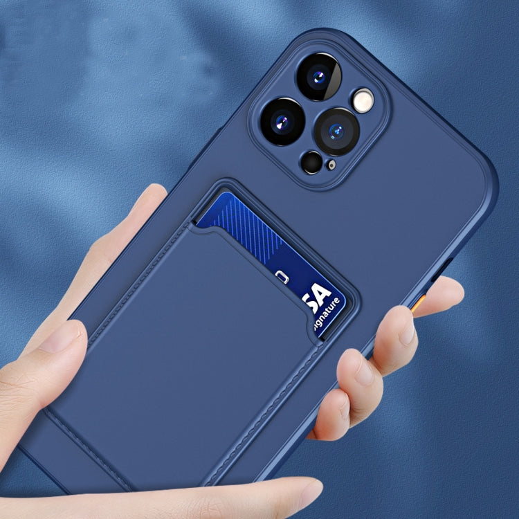 For iPhone 15 Skin Feel Card Contrast Color Button TPU Phone Case(Dark Green) - free shipping - PMC TechLife - Order now!