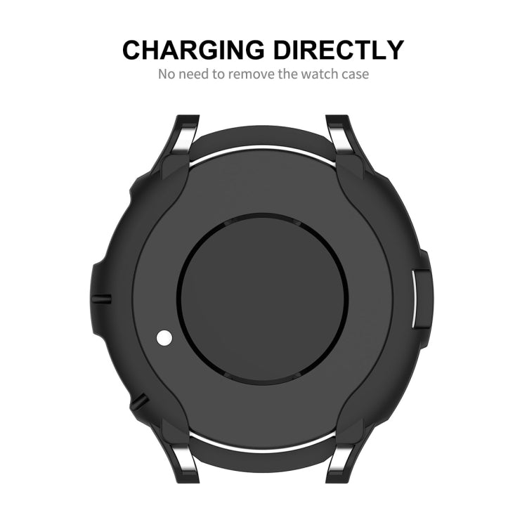 For Samsung Galaxy Watch6 Classic 47mm ENKAY Hat-Prince 2 in 1 TPU Armor Watch Case + 0.2mm 9H Tempered Glass Screen Protector(White) - Watch Cases by ENKAY | Online Shopping South Africa | PMC TechLife