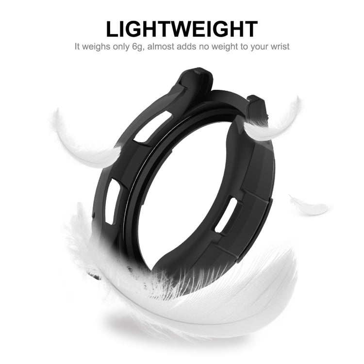 For Samsung Galaxy Watch6 Classic 43mm ENKAY Hat-Prince 2 in 1 TPU Armor Watch Case + 0.2mm 9H Tempered Glass Screen Protector(Dark Green) - Watch Cases by ENKAY | Online Shopping South Africa | PMC TechLife