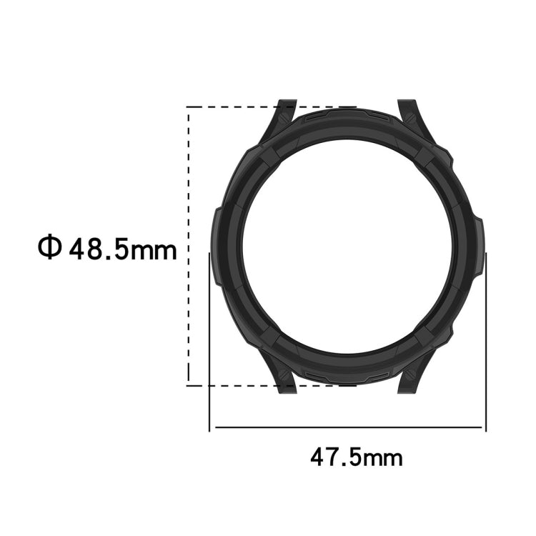 For Samsung Galaxy Watch6 Classic 43mm ENKAY Hat-Prince 2 in 1 TPU Armor Watch Case + 0.2mm 9H Tempered Glass Screen Protector(Dark Blue) - Watch Cases by ENKAY | Online Shopping South Africa | PMC TechLife | Buy Now Pay Later Mobicred
