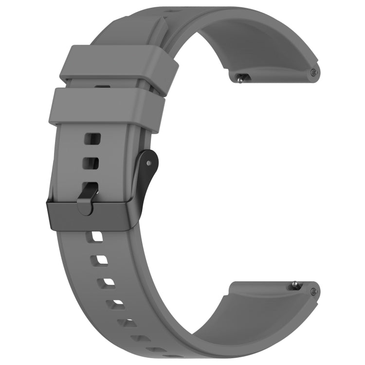 For OPPO Watch 4 Pro 22mm Solid Color Silicone Watch Band(Gray) -  by PMC TechLife | Online Shopping South Africa | PMC TechLife | Buy Now Pay Later Mobicred