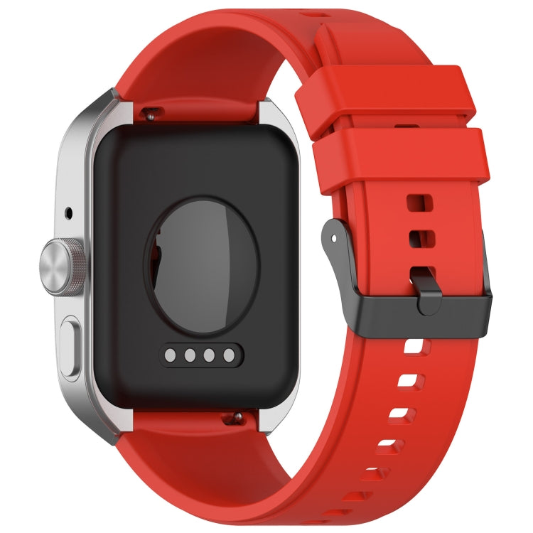 For OPPO Watch 4 Pro 22mm Solid Color Silicone Watch Band(Red) -  by PMC TechLife | Online Shopping South Africa | PMC TechLife