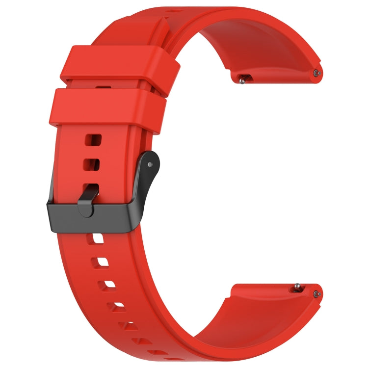 For OPPO Watch 4 Pro 22mm Solid Color Silicone Watch Band(Red) -  by PMC TechLife | Online Shopping South Africa | PMC TechLife