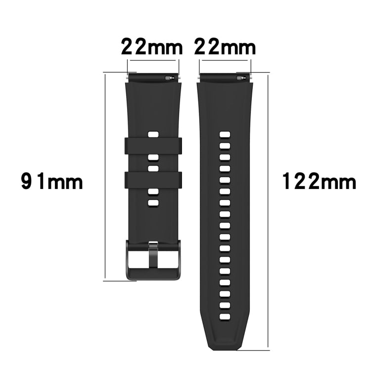 For OPPO Watch 4 Pro 22mm Solid Color Silicone Watch Band(Red) -  by PMC TechLife | Online Shopping South Africa | PMC TechLife