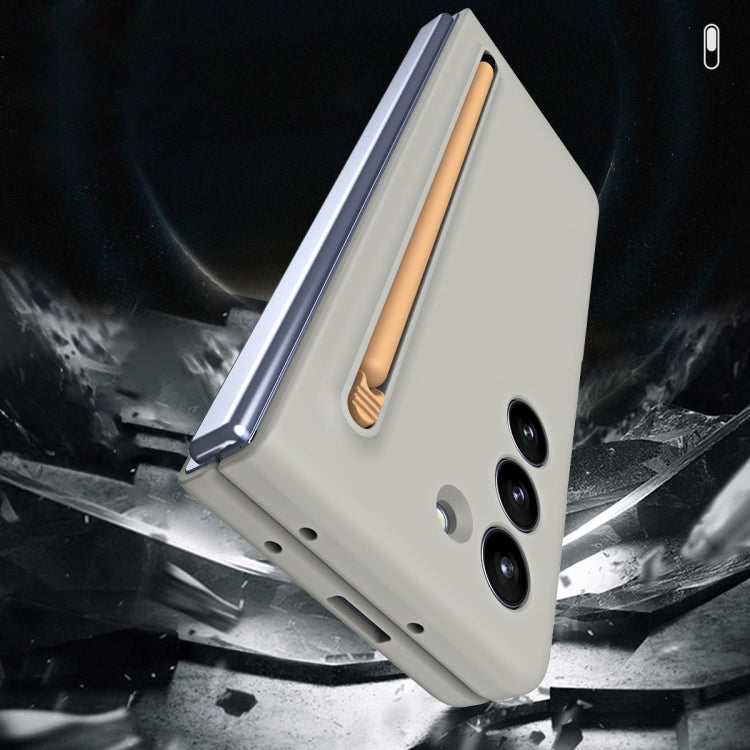 For Samsung Galaxy Z Fold4 Skinfeel Shockproof Phone Case, No Pen(Black) - free shipping - PMC TechLife - Order now!