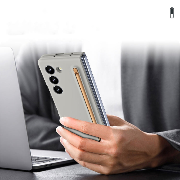 For Samsung Galaxy Z Fold4 Skinfeel Shockproof Phone Case, No Pen(Black) - free shipping - PMC TechLife - Order now!