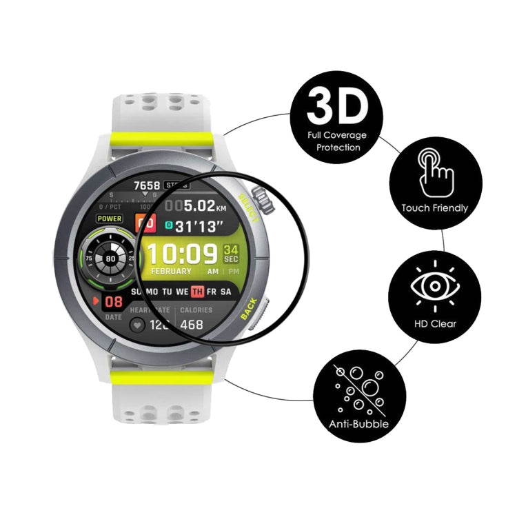 For Amazfit Cheetah / Cheetah Pro 10pcs ENKAY 3D Full Coverage Soft PC Edge PMMA HD Screen Film - Screen Protector by ENKAY | Online Shopping South Africa | PMC TechLife | Buy Now Pay Later Mobicred