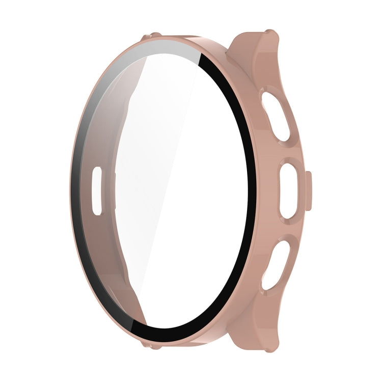 Compatible with Garmin Venu 3S ENKAY Hat-Prince Full Coverage PC + Tempered Glass Film Integrated Watch Case(Pink) - Watch Cases by ENKAY | Online Shopping South Africa | PMC TechLife | Buy Now Pay Later Mobicred