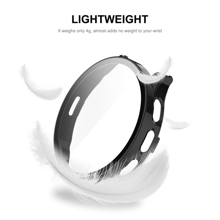 Compatible with Garmin Venu 3S ENKAY Hat-Prince Full Coverage PC + Tempered Glass Film Integrated Watch Case(Ivory White) - Watch Cases by ENKAY | Online Shopping South Africa | PMC TechLife | Buy Now Pay Later Mobicred