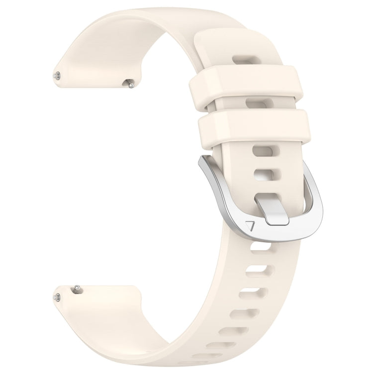 Compatible with Garmin Venu 3S Liquid Glossy Silver Buckle Silicone Watch Band(Stralight) - Watch Bands by PMC TechLife | Online Shopping South Africa | PMC TechLife | Buy Now Pay Later Mobicred