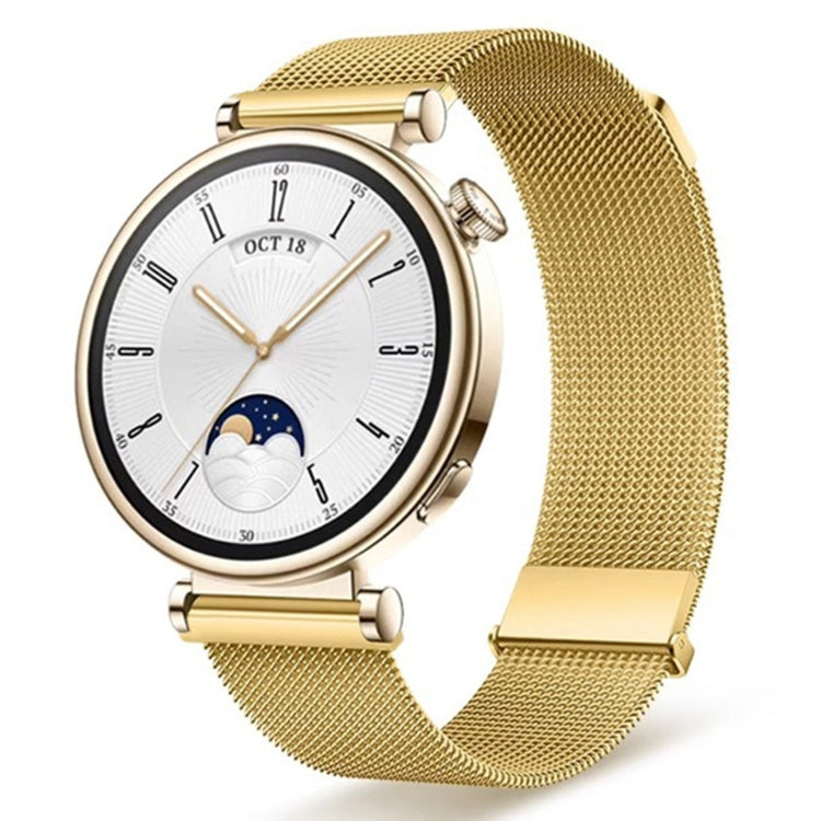 For Huawei Watch GT 4 41mm Milan Dual Mmagnetic Steel Mesh Watch Band(Gold) - free shipping - PMC TechLife - Order now!