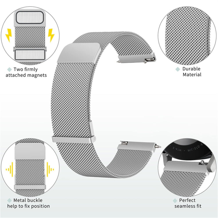For Huawei Watch GT 4 41mm Milan Dual Mmagnetic Steel Mesh Watch Band(Gray) - Watch Bands by PMC TechLife | Online Shopping South Africa | PMC TechLife