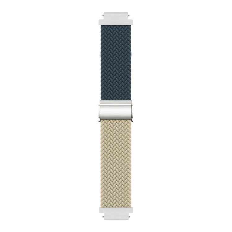 For Huawei Watch GT4 41mm Integrated Buckle Braided Nylon Watch Band(Deep Blue+Starlight) - Watch Bands by PMC TechLife | Online Shopping South Africa | PMC TechLife