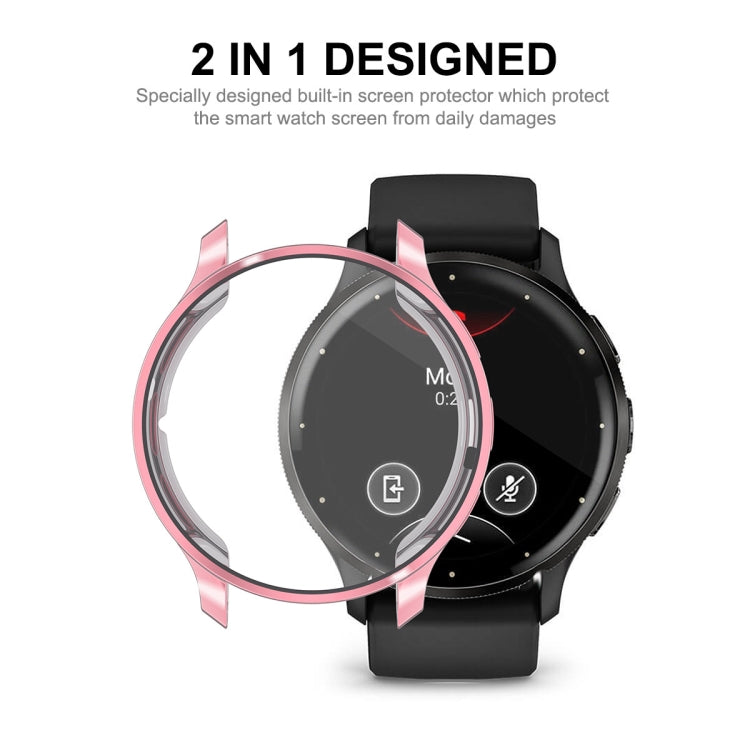 Compatible with Garmin Venu 3 ENKAY Hat-Prince Full Coverage Electroplated TPU Watch Case with Screen Protection(Pink) - free shipping - PMC TechLife - Order now!