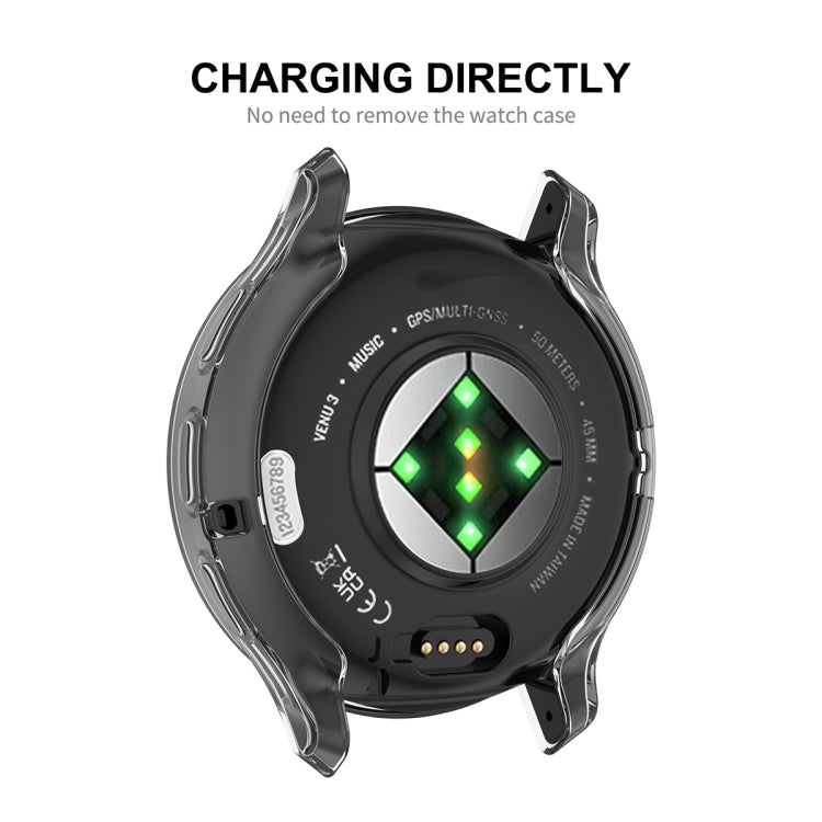 For Garmin Venu 3 ENKAY Hat-Prince Full Coverage Transparent TPU Watch Case with Screen Protection - Watch Cases by ENKAY | Online Shopping South Africa | PMC TechLife