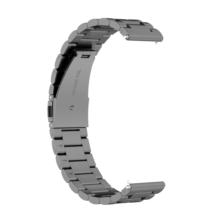 For Huawei Watch GT4 46mm Three Bead Stainless Steel Metal Watch Band(Gray) - free shipping - PMC TechLife - Order now!