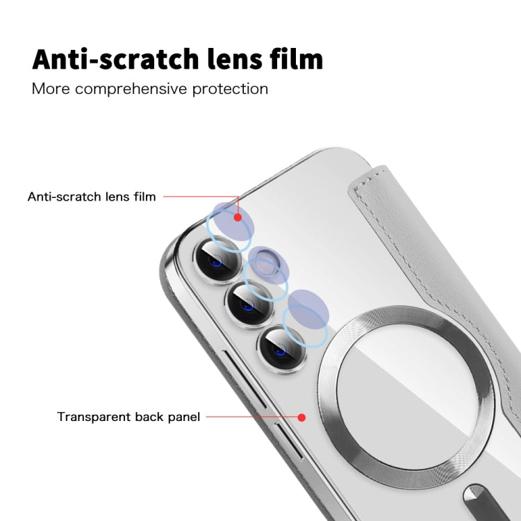 For Samsung Galaxy S23 FE 5G Shield MagSafe RFID Anti-theft Leather Phone Case(Grey) - free shipping - PMC TechLife - Order now!