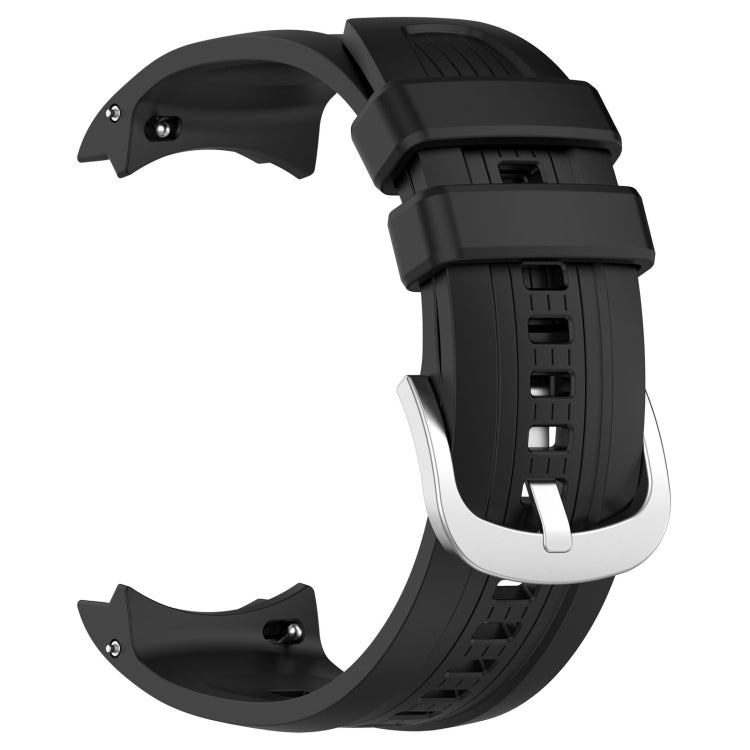 For Amazfit Balance A2286 Vertical Texture Silicone Watch Band(Black) - Watch Bands by PMC TechLife | Online Shopping South Africa | PMC TechLife