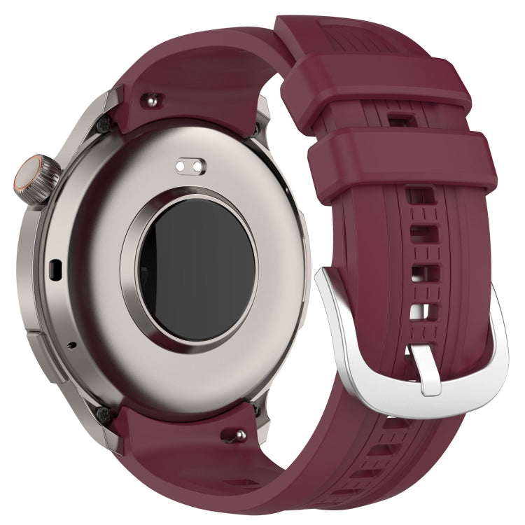For Amazfit Balance A2286 Vertical Texture Silicone Watch Band(Wine) - Watch Bands by PMC TechLife | Online Shopping South Africa | PMC TechLife