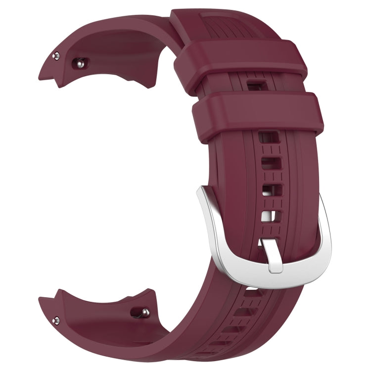 For Amazfit Balance A2286 Vertical Texture Silicone Watch Band(Wine) - Watch Bands by PMC TechLife | Online Shopping South Africa | PMC TechLife