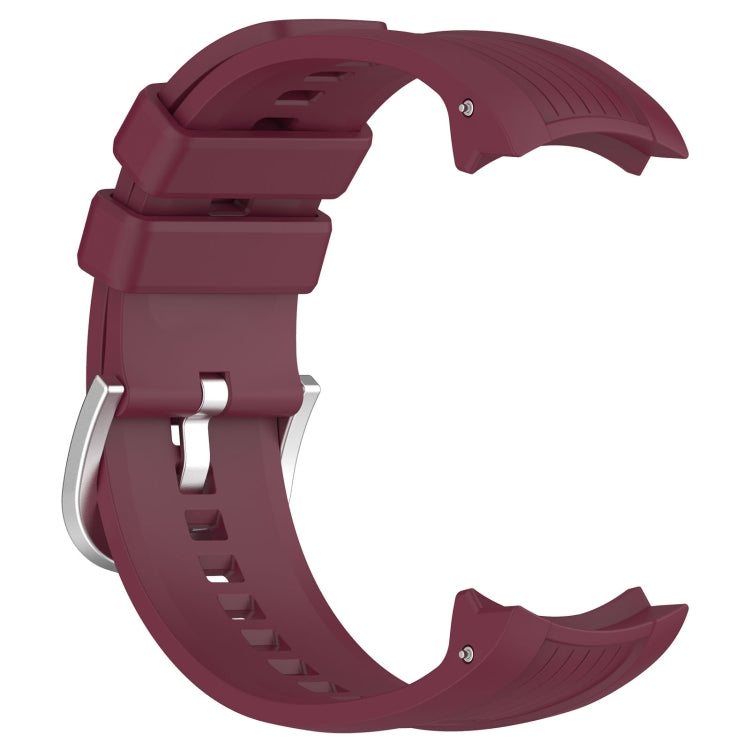 For Amazfit Balance A2286 Vertical Texture Silicone Watch Band(Wine) - Watch Bands by PMC TechLife | Online Shopping South Africa | PMC TechLife