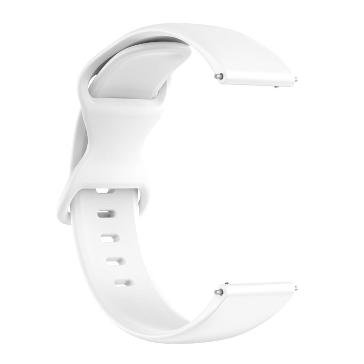 For Amazfit Active L Butterfly 8-shaped Buckle Silicone Watch Band(White) - free shipping - PMC TechLife - Order now!