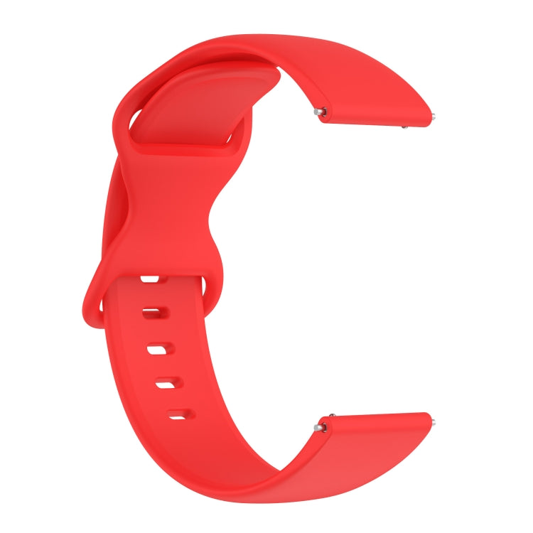 For Amazfit Active S Butterfly 8-shaped Buckle Silicone Watch Band(Red) - Watch Bands by PMC TechLife | Online Shopping South Africa | PMC TechLife