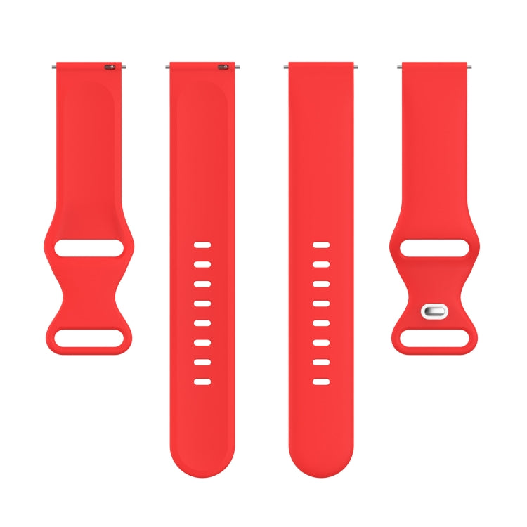 For Amazfit Active S Butterfly 8-shaped Buckle Silicone Watch Band(Red) - Watch Bands by PMC TechLife | Online Shopping South Africa | PMC TechLife
