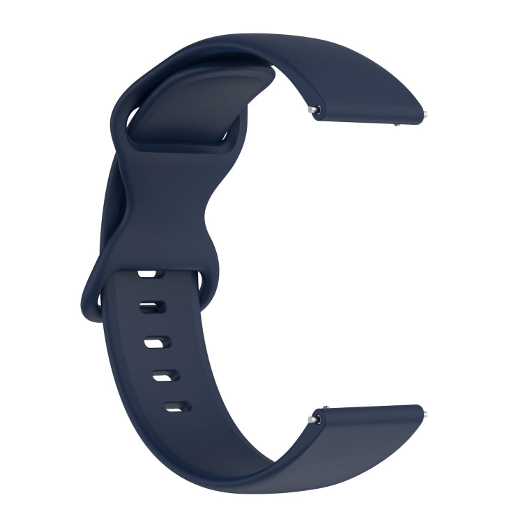 For Amazfit Active S Butterfly 8-shaped Buckle Silicone Watch Band(Navy Blue) - Watch Bands by PMC TechLife | Online Shopping South Africa | PMC TechLife