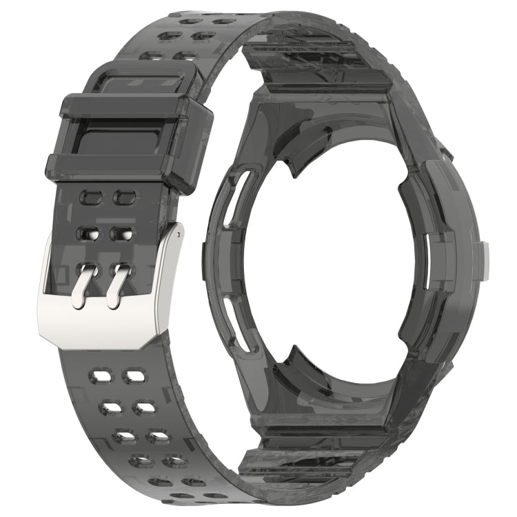For Samsung Galaxy Watch6 Classic 43mm  R950 Glacier TPU Integrated Watch Band(Black) - Watch Bands by PMC TechLife | Online Shopping South Africa | PMC TechLife
