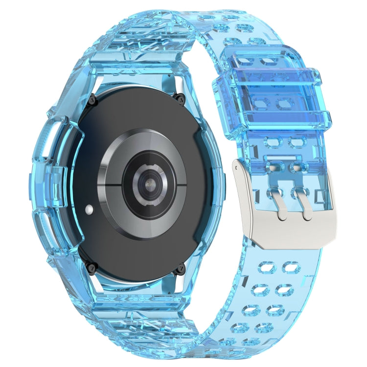 For Samsung Galaxy Watch6 Classic 43mm  R950 Glacier TPU Integrated Watch Band(Blue) - Watch Bands by PMC TechLife | Online Shopping South Africa | PMC TechLife
