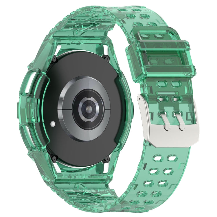 For Samsung Galaxy Watch6 Classic 43mm  R950 Glacier TPU Integrated Watch Band(Green) - Watch Bands by PMC TechLife | Online Shopping South Africa | PMC TechLife