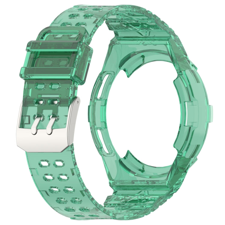 For Samsung Galaxy Watch6 Classic 43mm  R950 Glacier TPU Integrated Watch Band(Green) - Watch Bands by PMC TechLife | Online Shopping South Africa | PMC TechLife