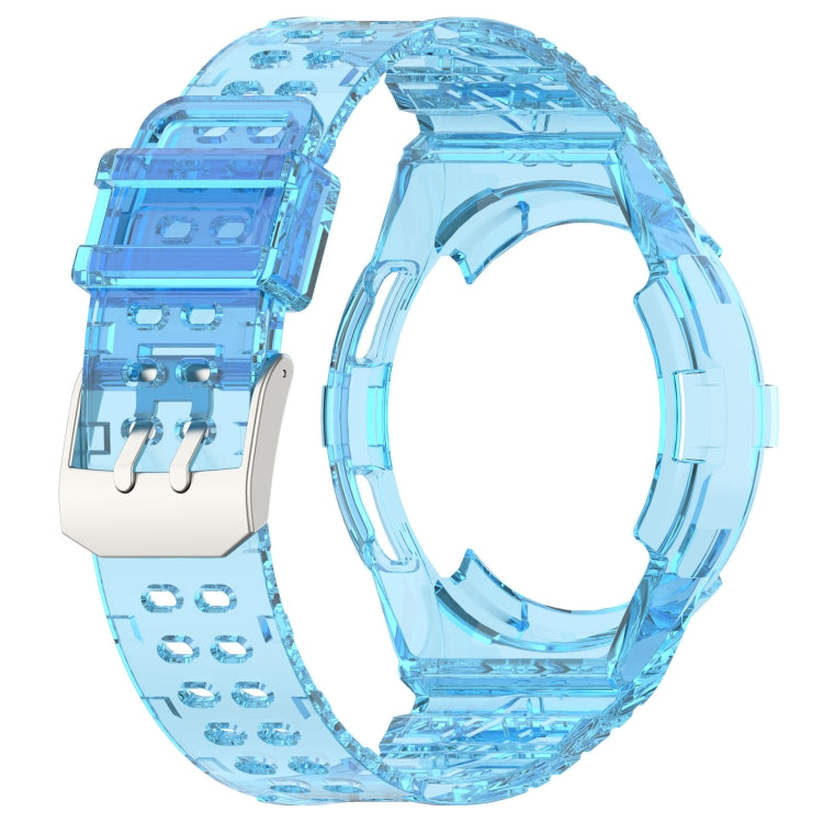For Samsung Galaxy Watch6 Classic 47mm  R960 Glacier TPU Integrated Watch Band(Blue) - Watch Bands by PMC TechLife | Online Shopping South Africa | PMC TechLife