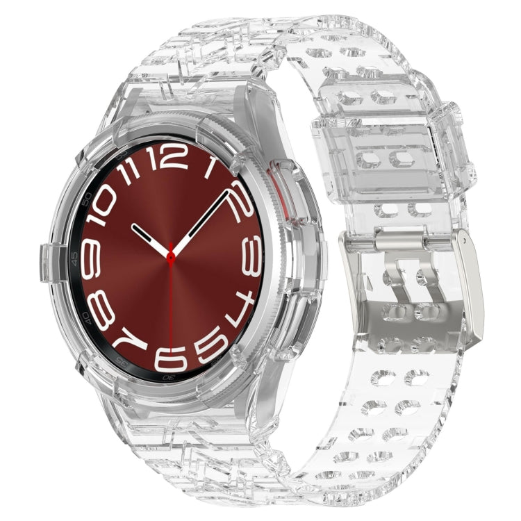 For Samsung Galaxy Watch6 Classic 47mm  R960 Glacier TPU Integrated Watch Band(Transparent) - free shipping - PMC TechLife - Order now!