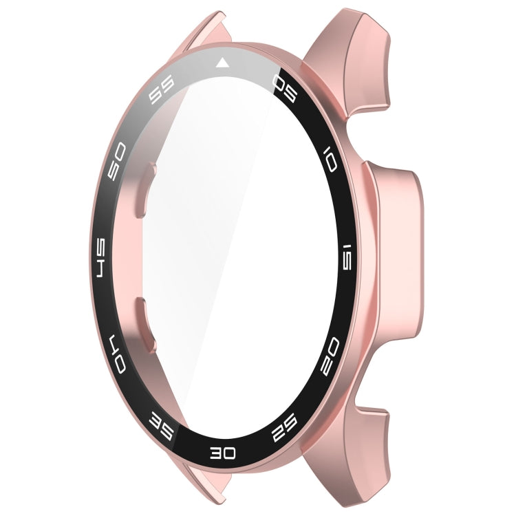 For Huawei Watch GT 4 46mm PC + Tempered Glass Integrated Watch Protective Case with Graduated Dial(Rose Gold) - Watch Cases by PMC TechLife | Online Shopping South Africa | PMC TechLife