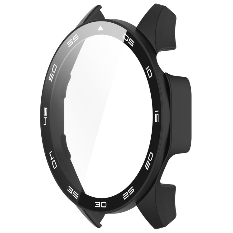 For Huawei Watch GT 4 46mm PC + Tempered Glass Integrated Watch Protective Case with Graduated Dial(Black) - Watch Cases by PMC TechLife | Online Shopping South Africa | PMC TechLife