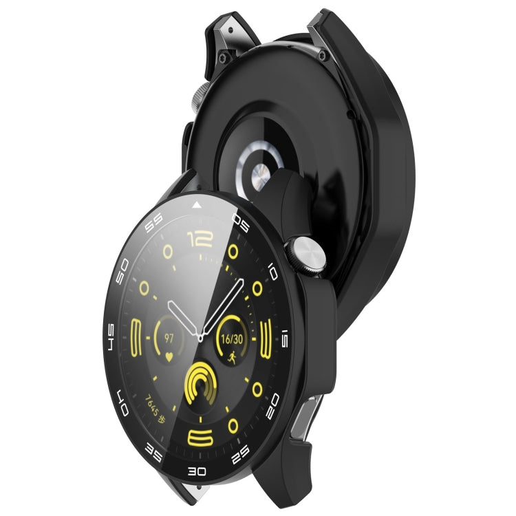 For Huawei Watch GT 4 46mm PC + Tempered Glass Integrated Watch Protective Case with Graduated Dial(Black) - Watch Cases by PMC TechLife | Online Shopping South Africa | PMC TechLife