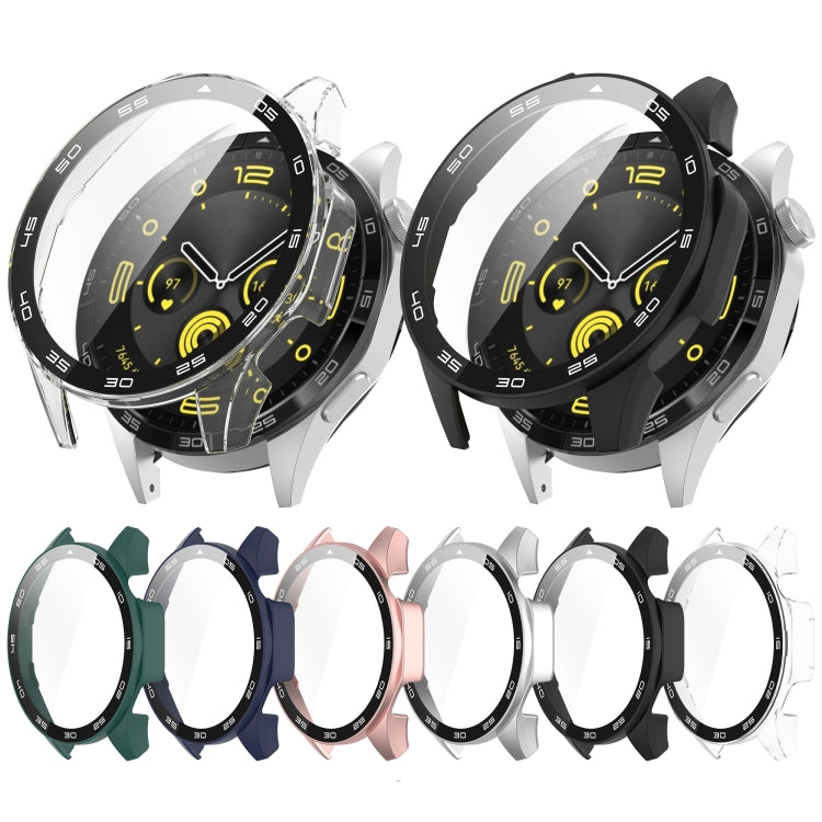 For Huawei Watch GT 4 46mm PC + Tempered Glass Integrated Watch Protective Case with Graduated Dial(Green) - Watch Cases by PMC TechLife | Online Shopping South Africa | PMC TechLife