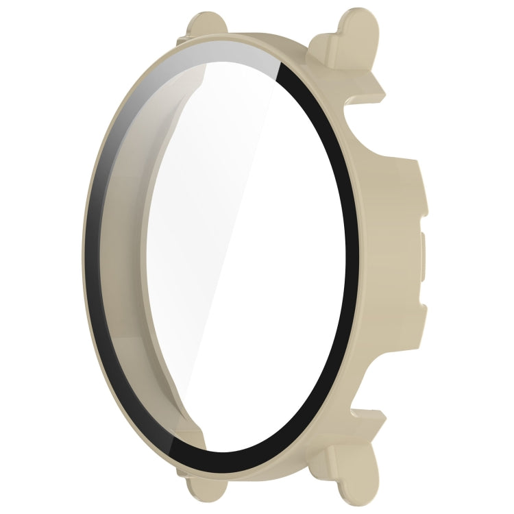 For Huawei Watch GT4 41mm PC+Tempered Glass Integrated Smart Watch Case(Ivory White) - Watch Cases by PMC TechLife | Online Shopping South Africa | PMC TechLife