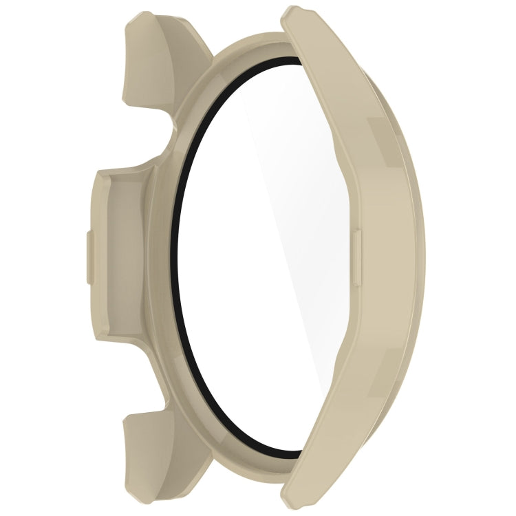 For Huawei Watch GT4 46mm PC+Tempered Glass Integrated Smart Watch Case(Ivory White) - Watch Cases by PMC TechLife | Online Shopping South Africa | PMC TechLife