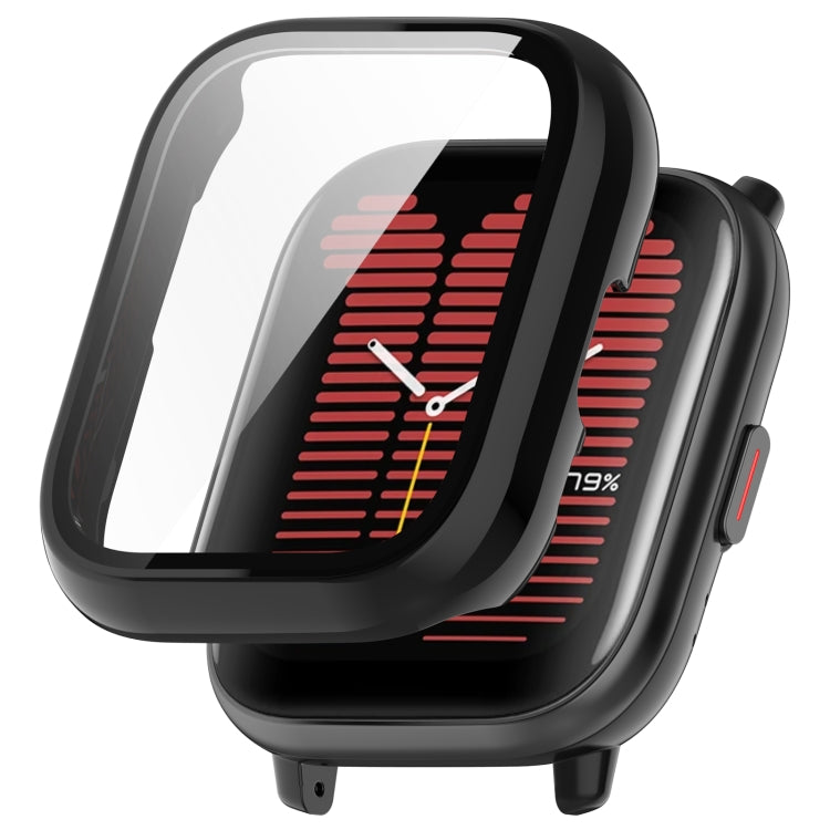 For Amazfit Aactive PC Integrated Tempered Glass Watch Case(Black) - free shipping - PMC TechLife - Order now!