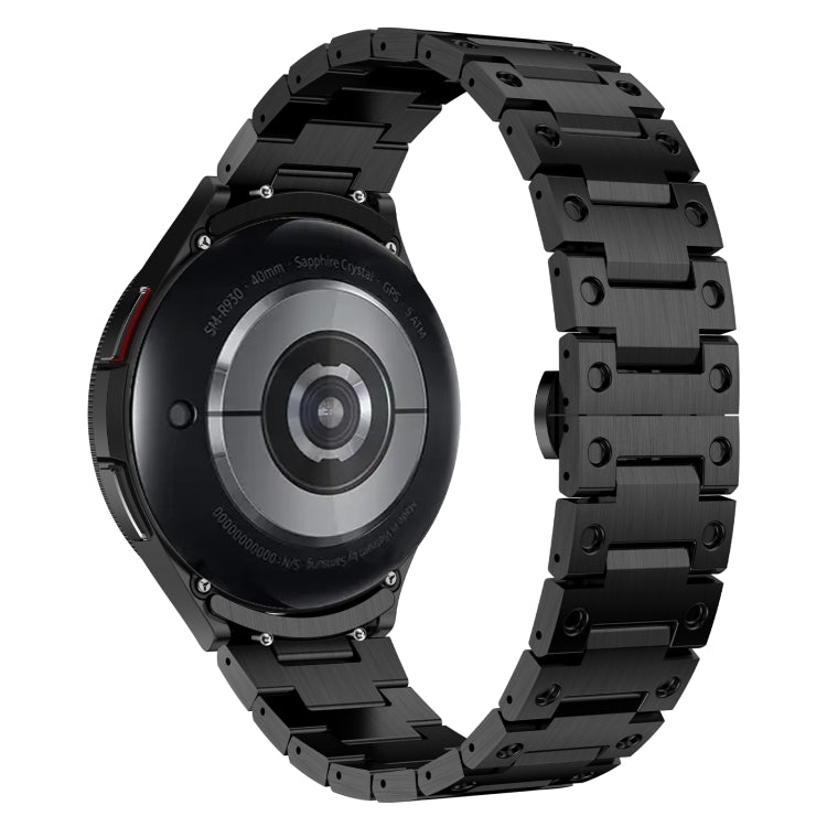 For Samsung Galaxy Watch 5 Pro Dual Circle Curved Connection Stainless Steel Watch Band(Black) - free shipping - PMC TechLife - Order now!