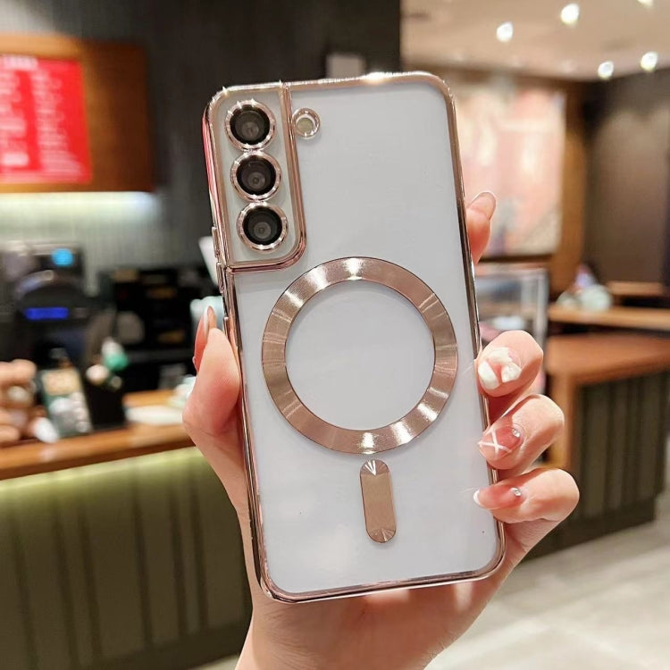 For Samsung Galaxy S22+ 5G MagSafe Electroplating TPU Phone Case(Rose  Gold) - Galaxy S22+ 5G Cases by PMC TechLife | Online Shopping South Africa | PMC TechLife | Buy Now Pay Later Mobicred